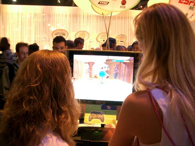I actually saw some women who weren't booth babes!